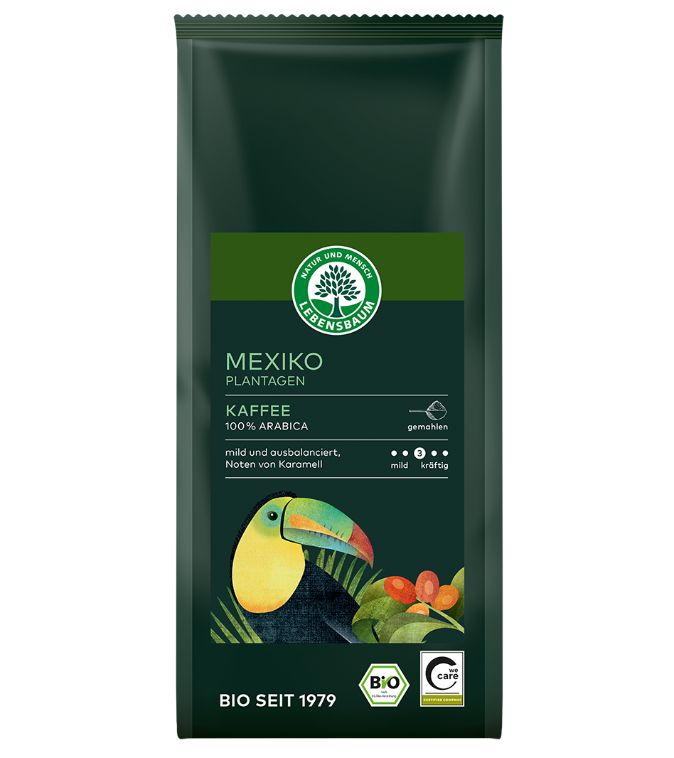 Mexiko Plantagen-Kaffee gemahlen demeter 250 g