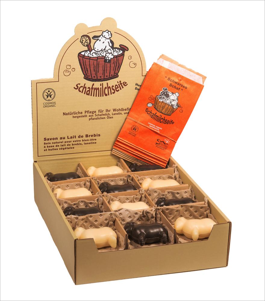 Schafmilchseife Schaf schwarz+weiß 85 g