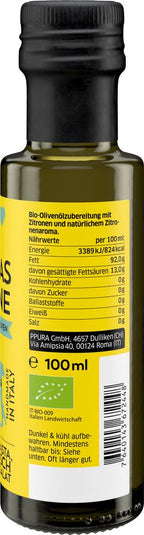 Olivenöl Mammas Zitrone - mit frischen Zitronen 100 ml