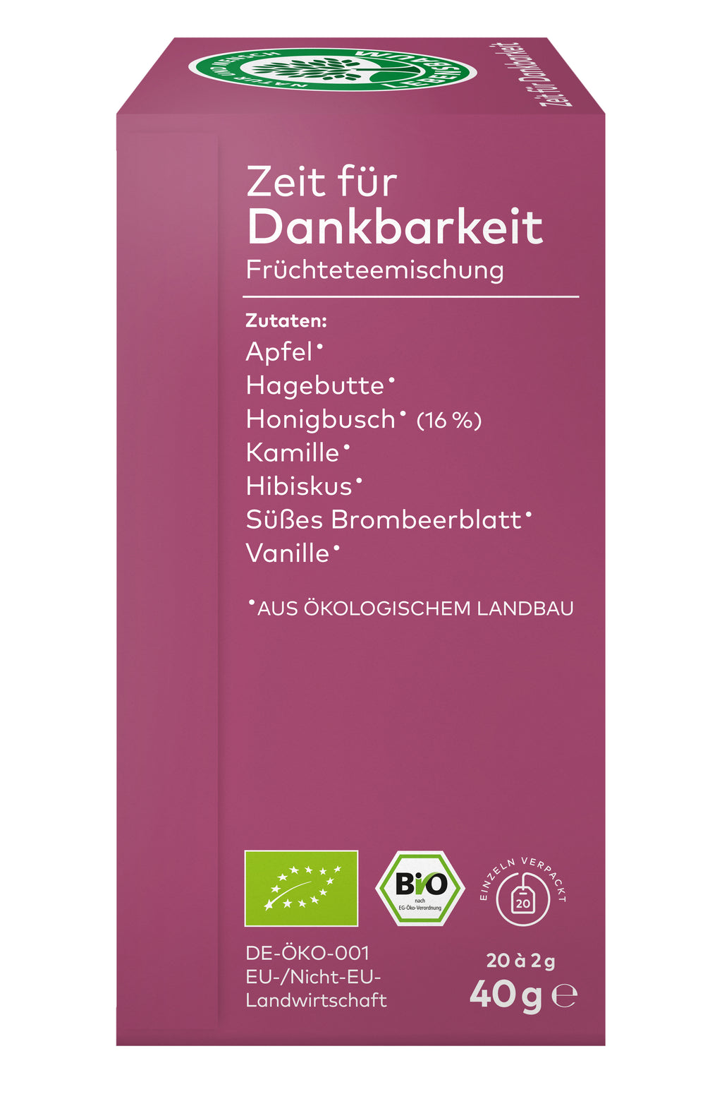 Zeit für Dankbarkeit Früchtetee 40 g