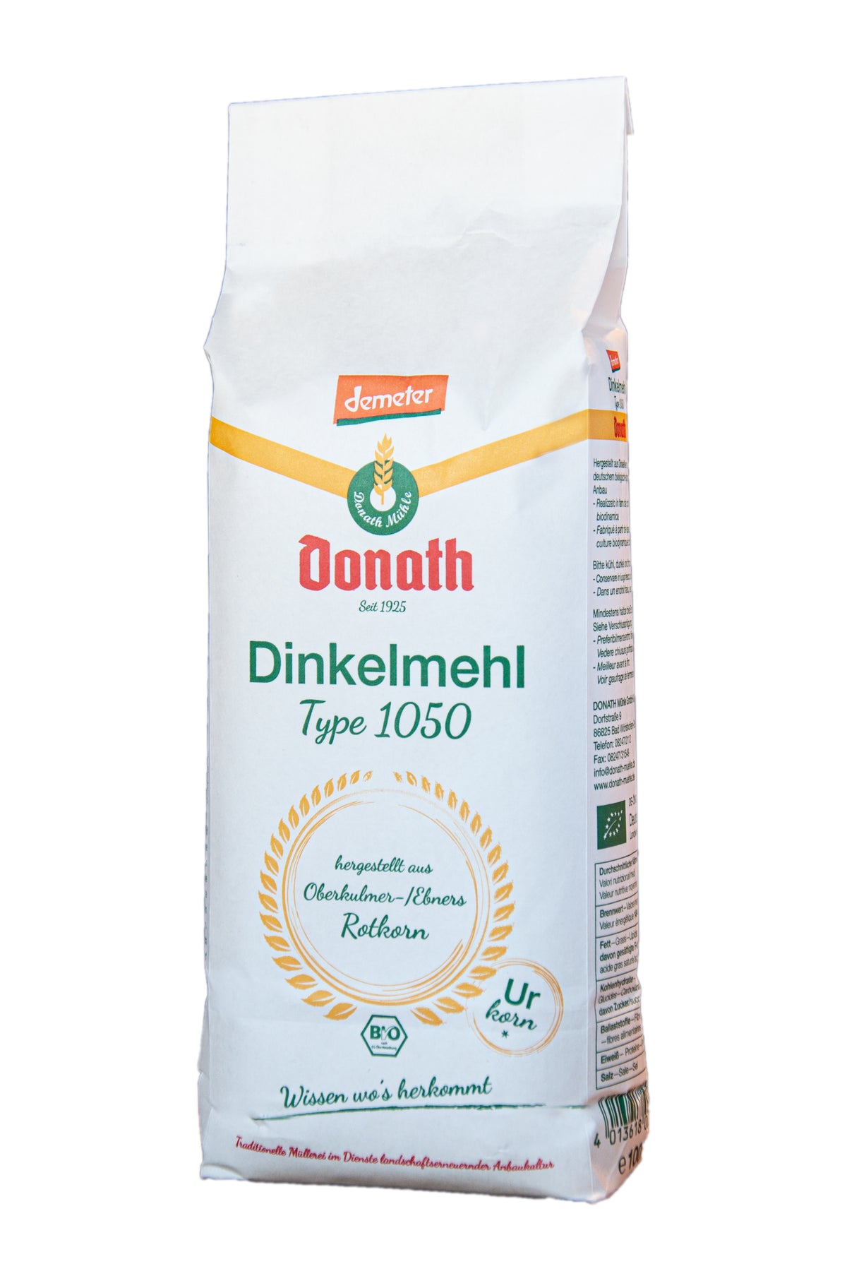 Dinkelmehl Typ 1050 demeter 1 kg