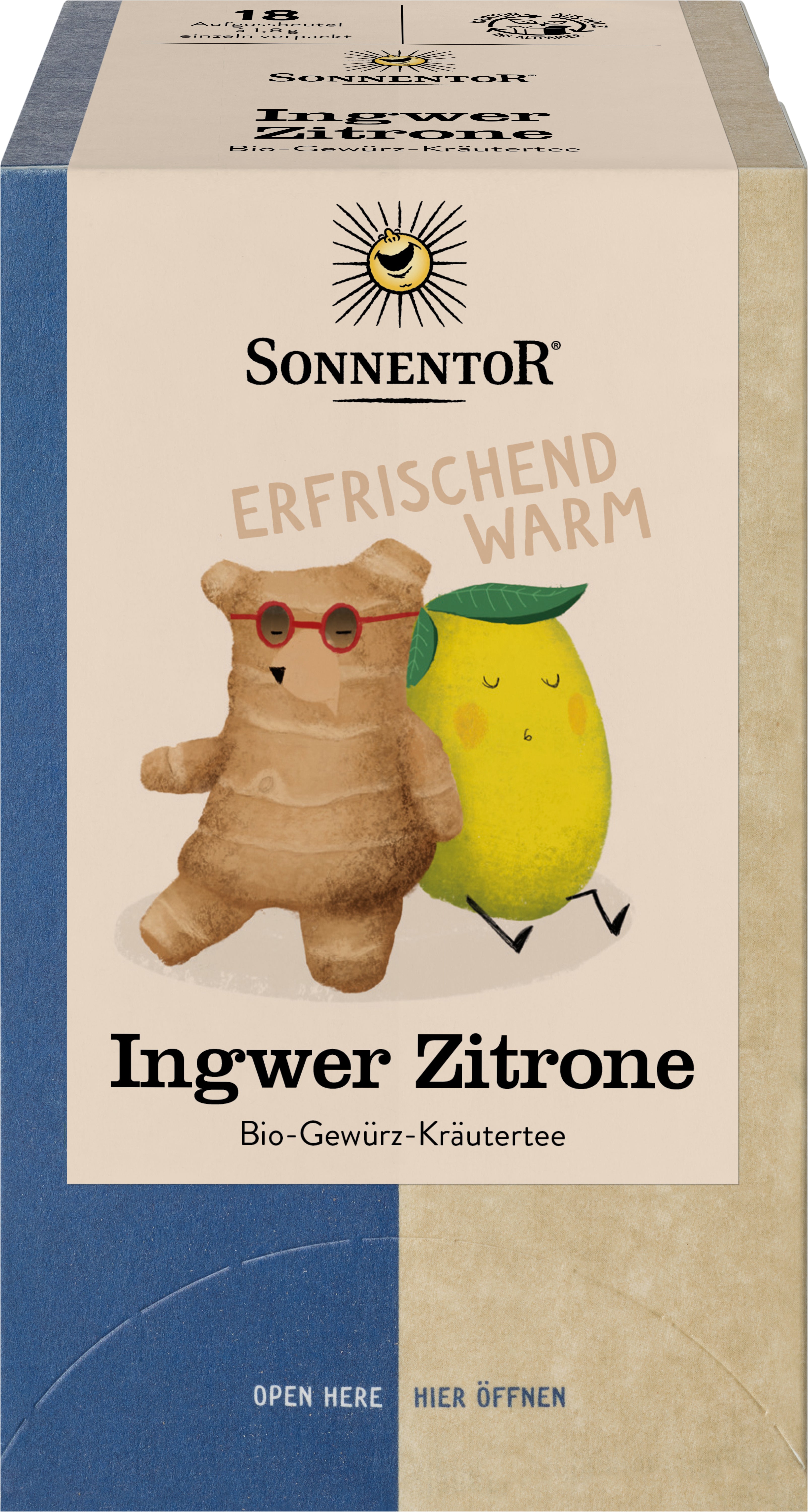 Ingwer Zitrone Tee Doppelkammerbeutel 32,4 g