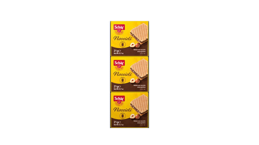 Noccioli Waffeln mit Haselnusscreme  3x21g