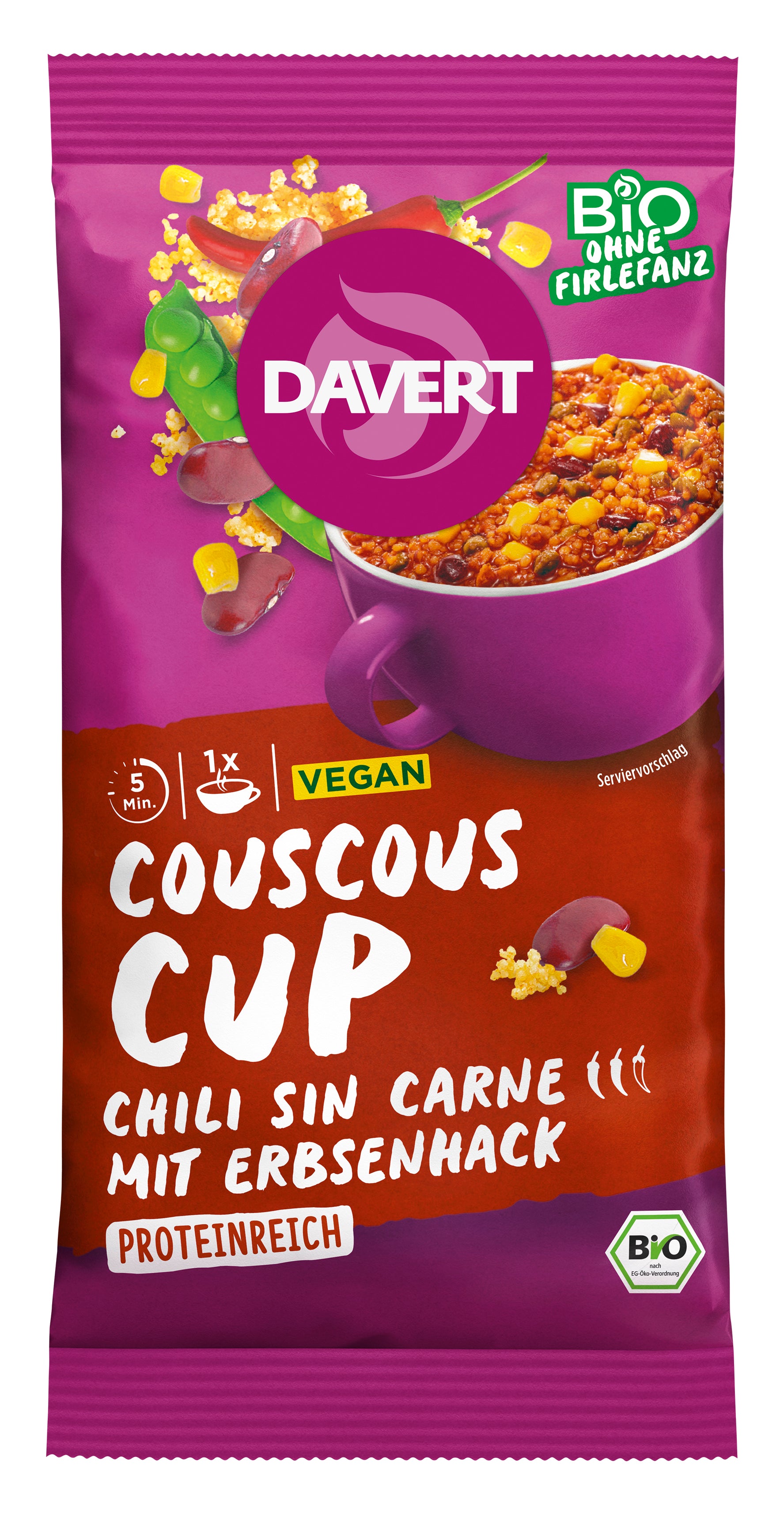 Couscous-Cup Chili sin Carne 58 g