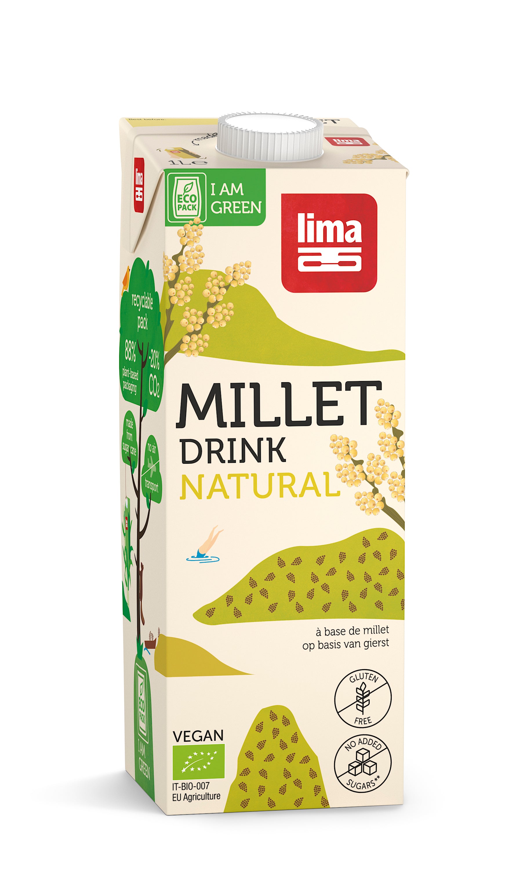Hirse Drink Natural 1 l