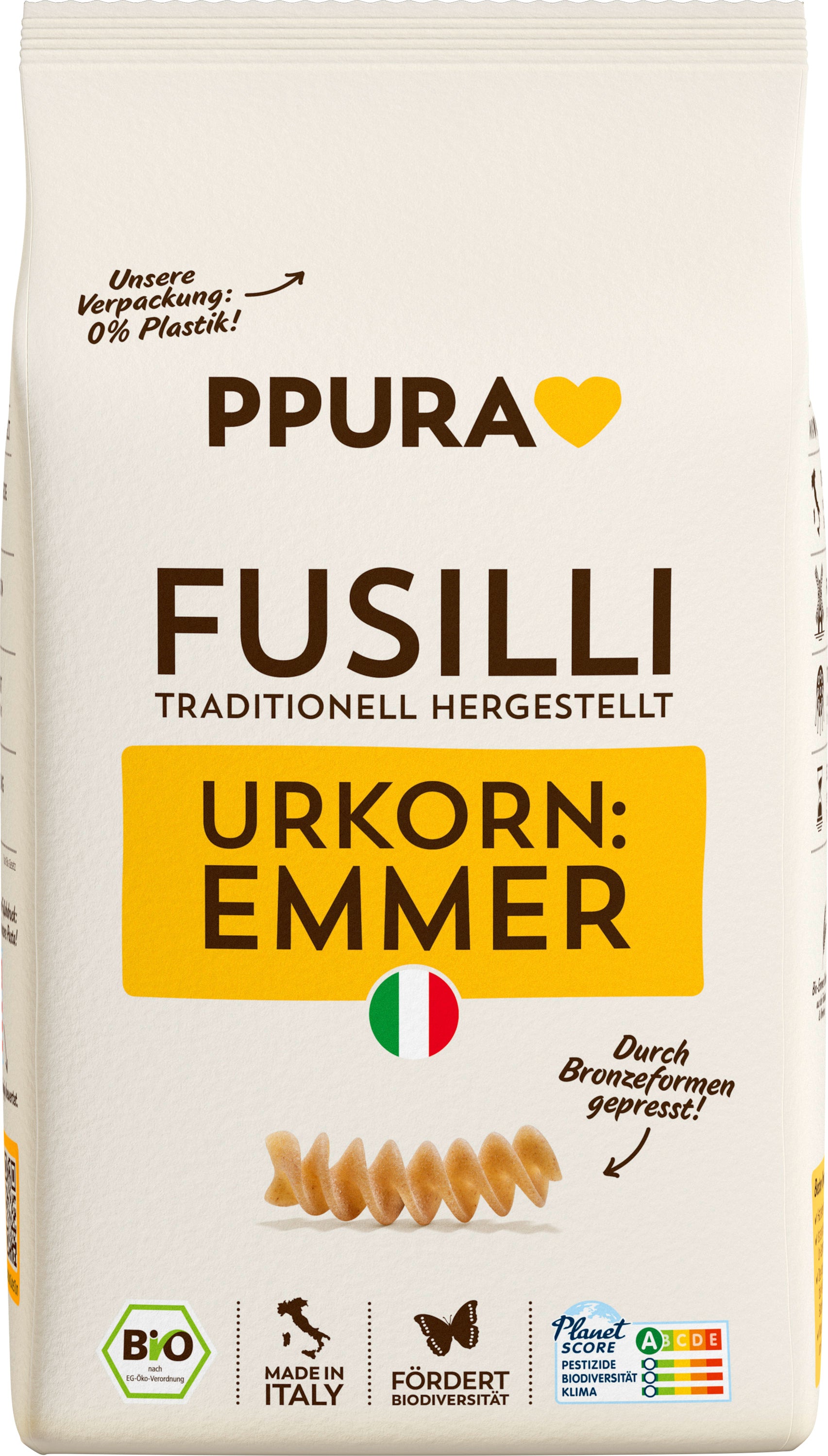 Fusilli aus italienischem Emmer 500 g