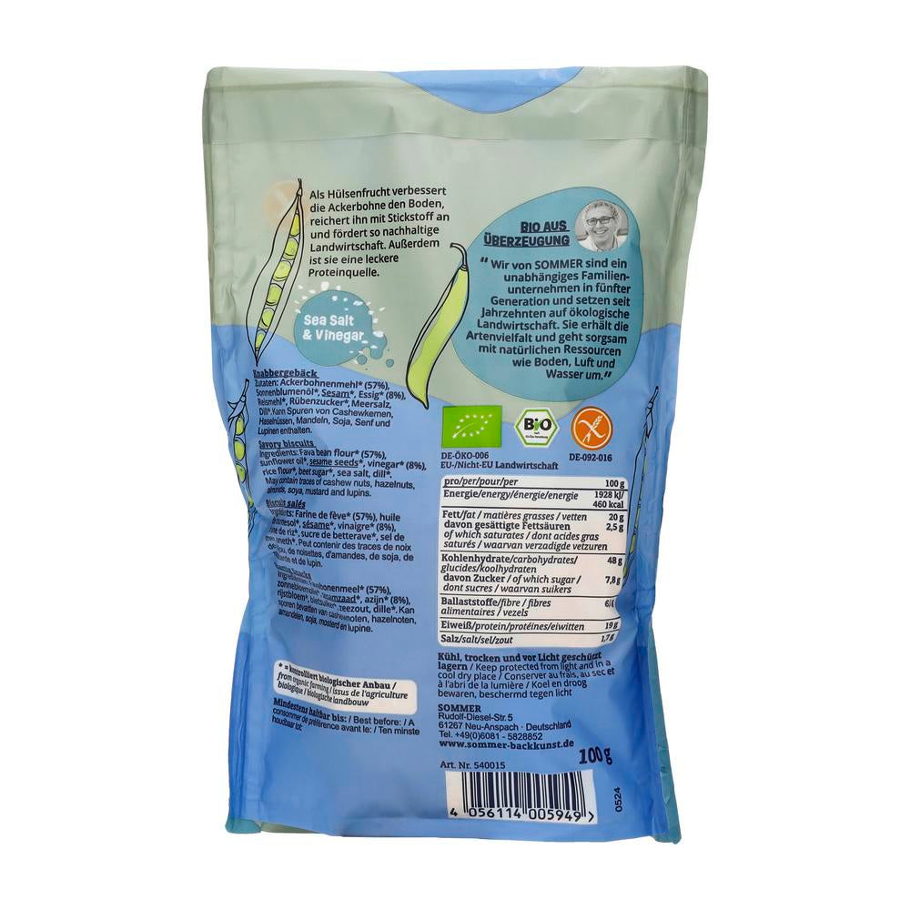 Bohnen Cracker Sea-Salt & Vinegar 100 g