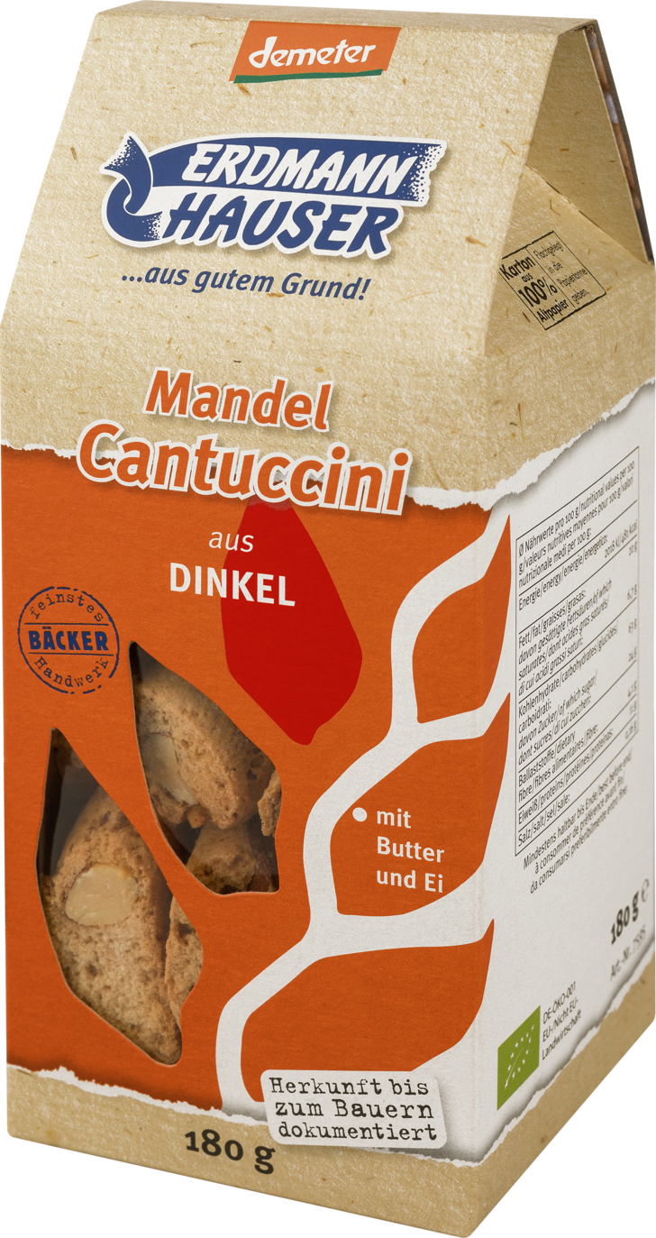 Dinkel-Mandel-Cantuccini demeter 180 g