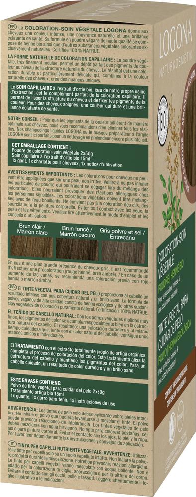 Pflegende Pflanzen-Haarfarbe Pulver 08 Aschbraun 100 g