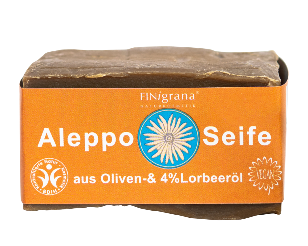 Aleppo Olivenseife mit 4% Lorbeeröl 180 g