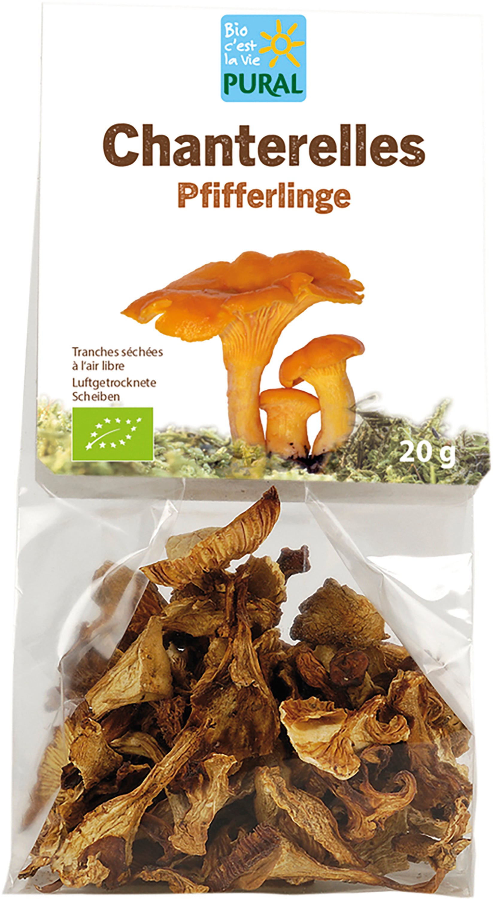 Pfifferlinge Pilze luftgetrocknete Hälften 20 g