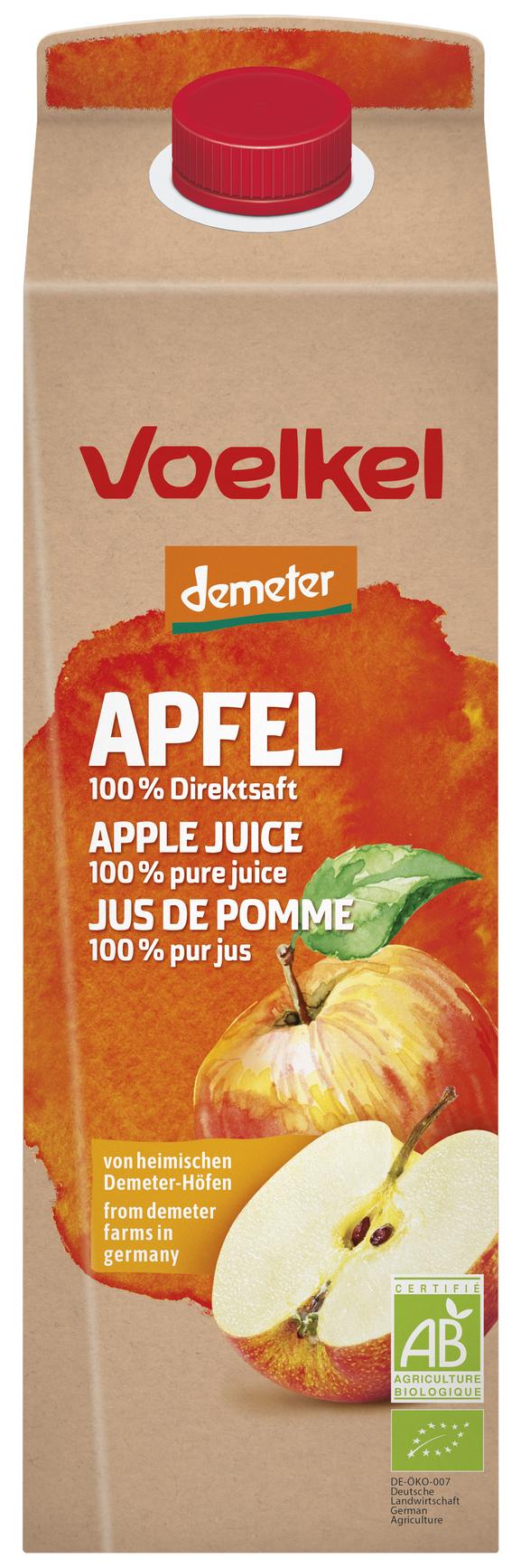 Apfelsaft naturtrüb demeter Elopack 1 l