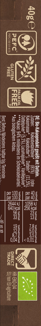 Extra Pure bars Lovechock 40 g