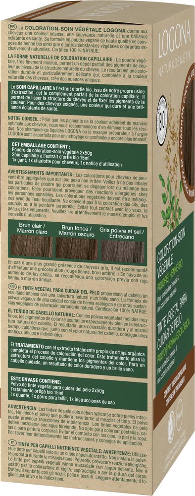 Pflegende Pflanzen-Haarfarbe Pulver 09 Schokobraun 100 g