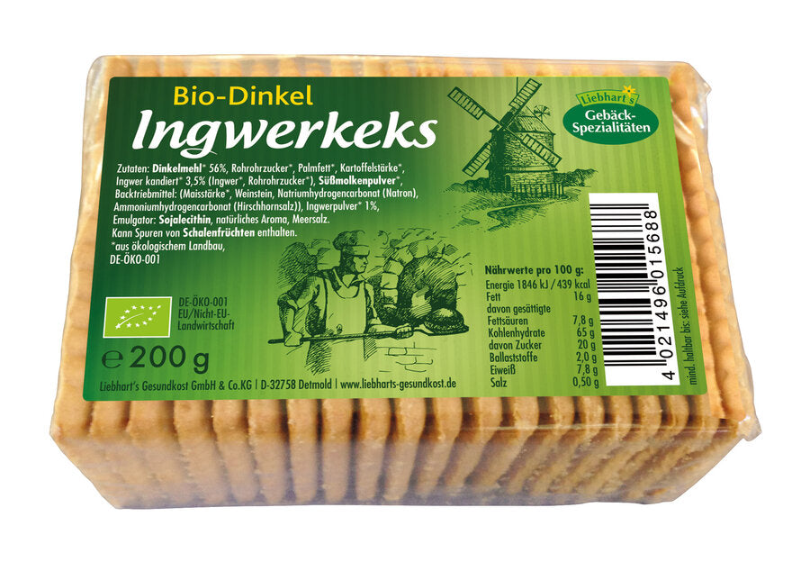 Dinkel-Ingwer-Keks 200 g