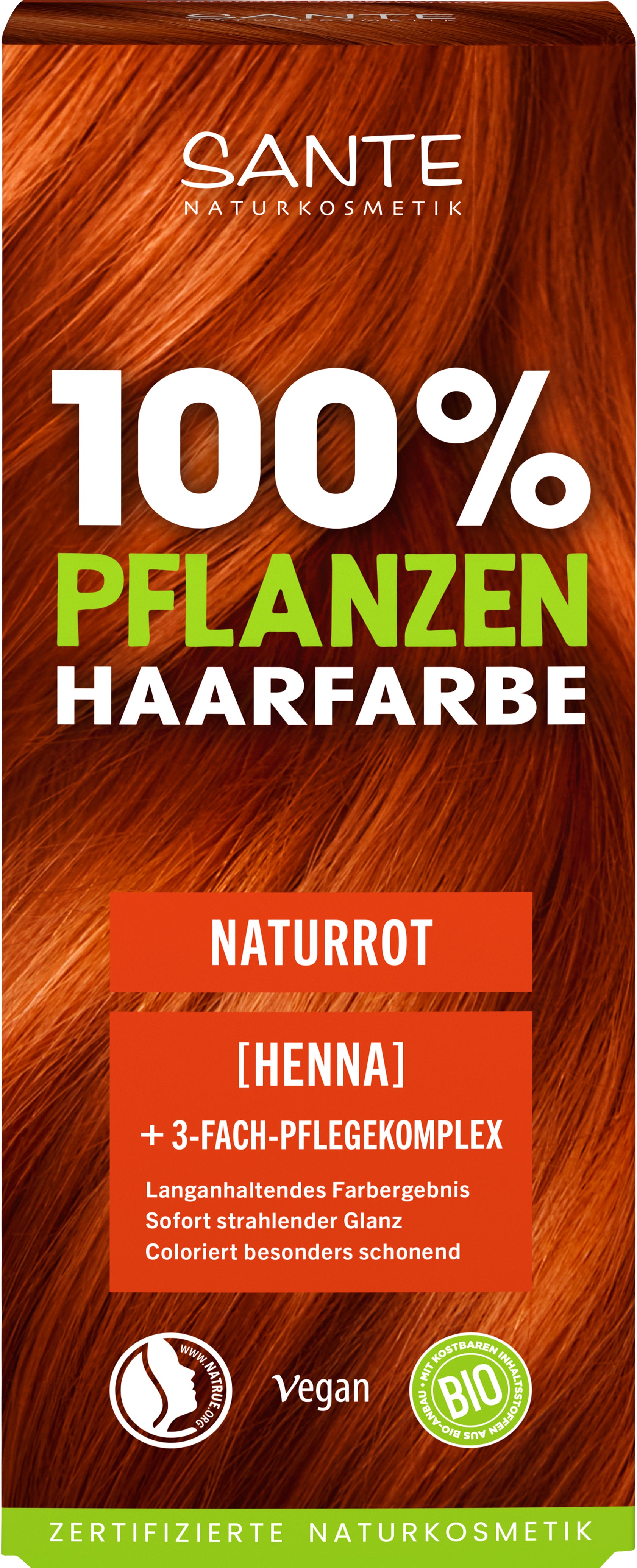 Pflanzenhaarfarbe Pflegekomplex Naturrot 06 100 g