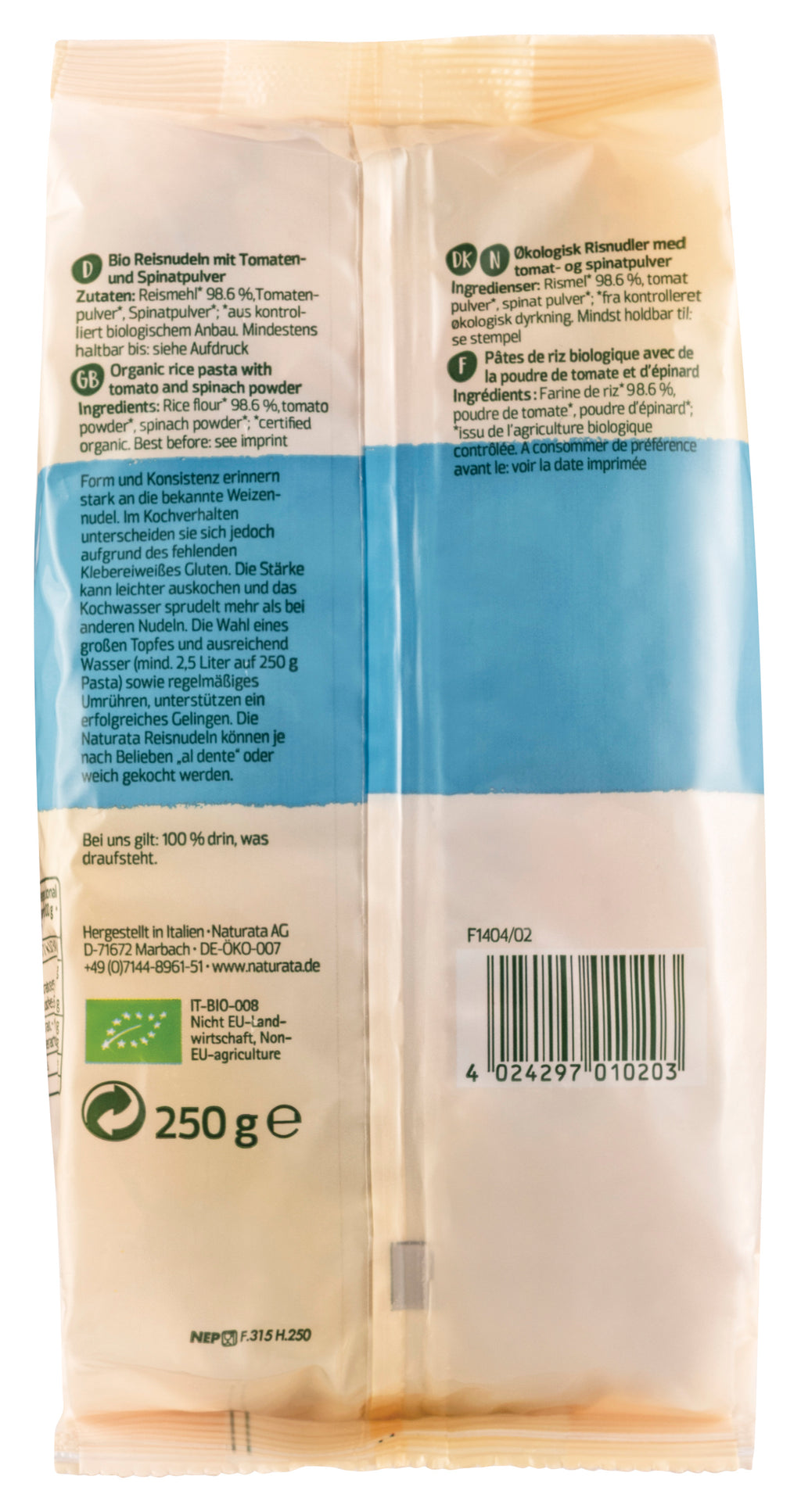 Reisnudeln Tricolore 250 g