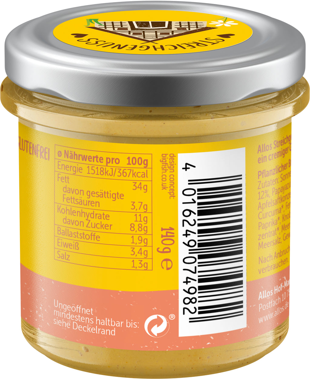Streichgenuss Papaya Mango Curry 140 g
