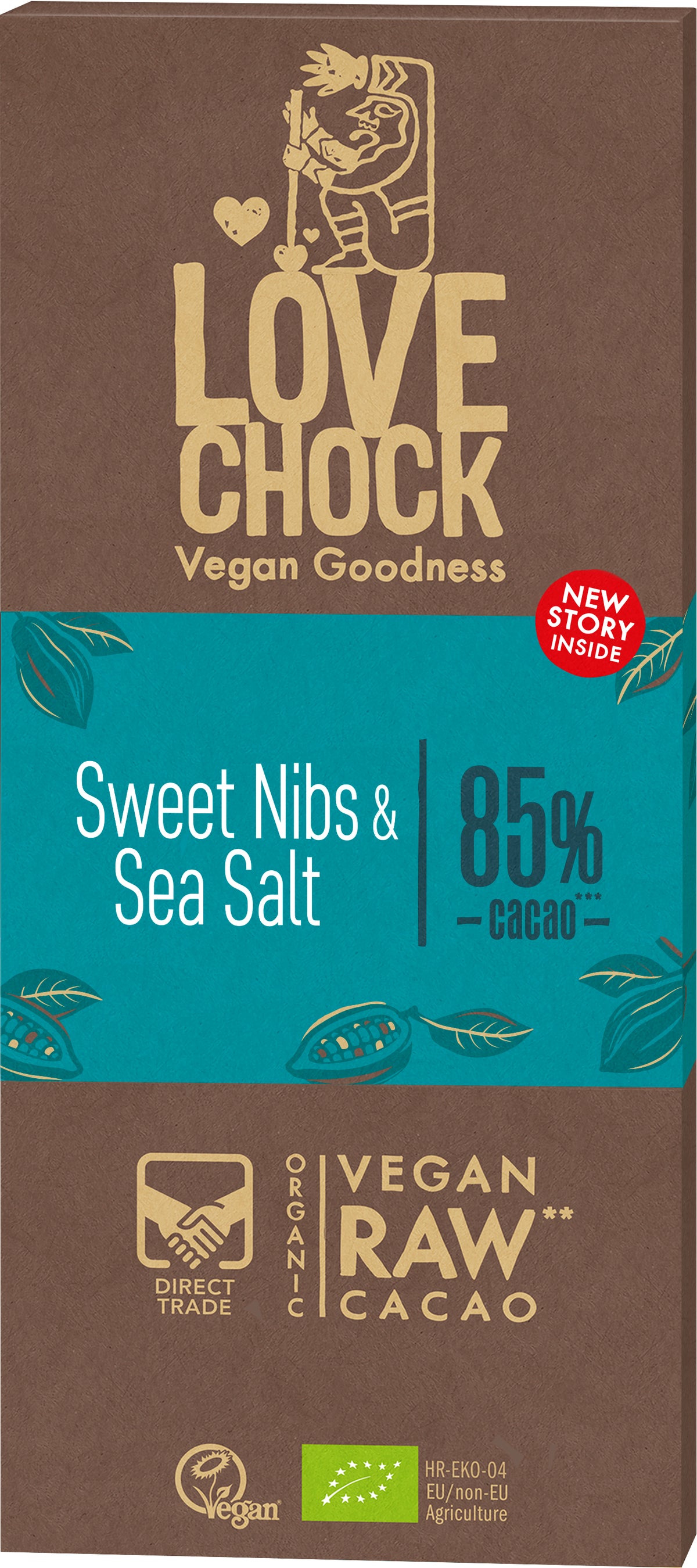 Sweet nibs & Sea salt 85% Kakao 70 g