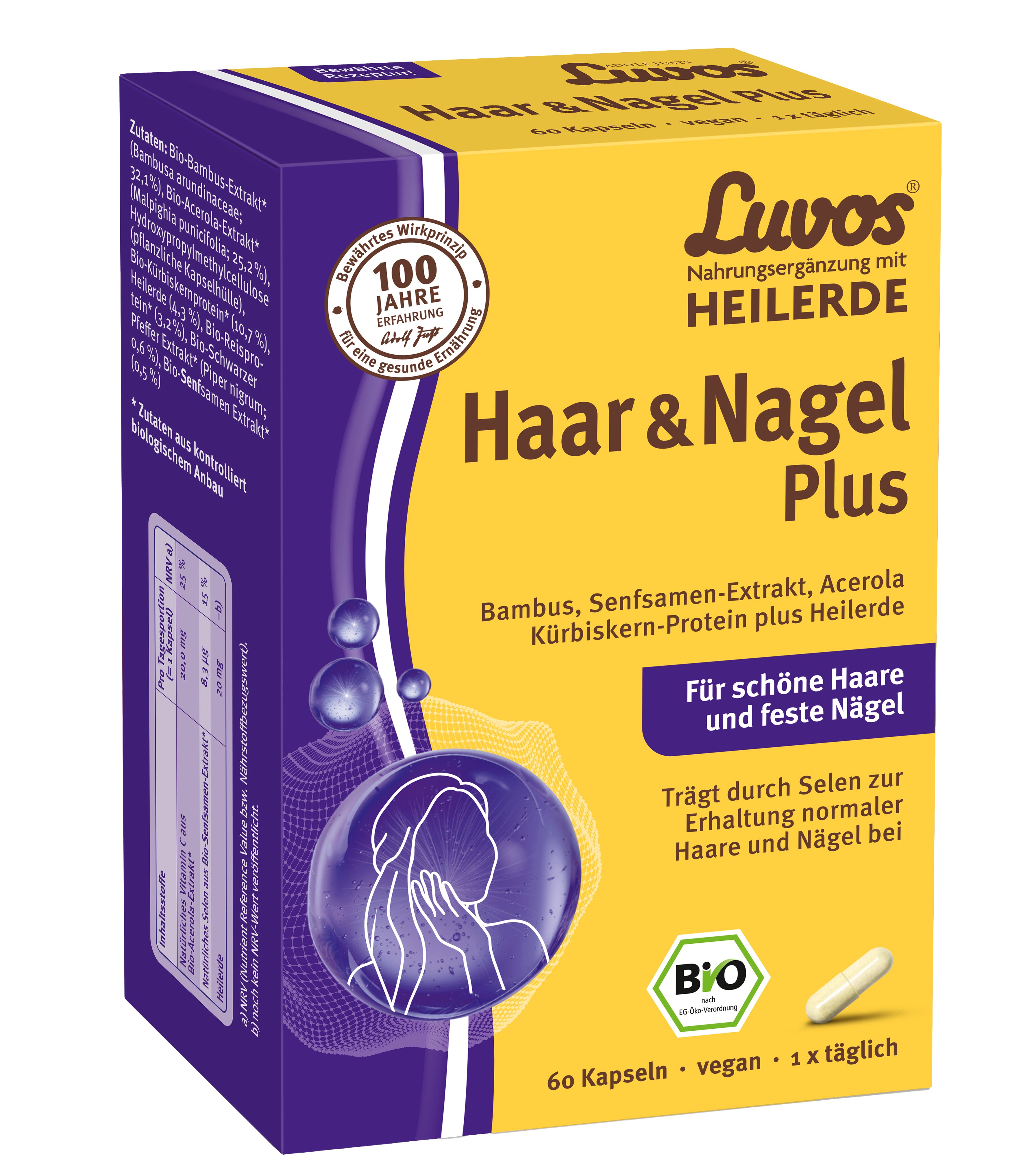 Haar & Nagel Plus für Haare und Nägel Kapseln 60 Stk