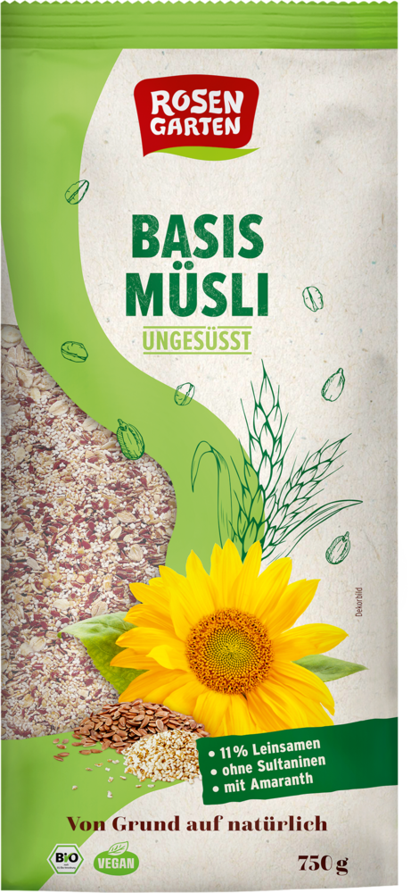 Basis-Müsli ungesüßt 750 g