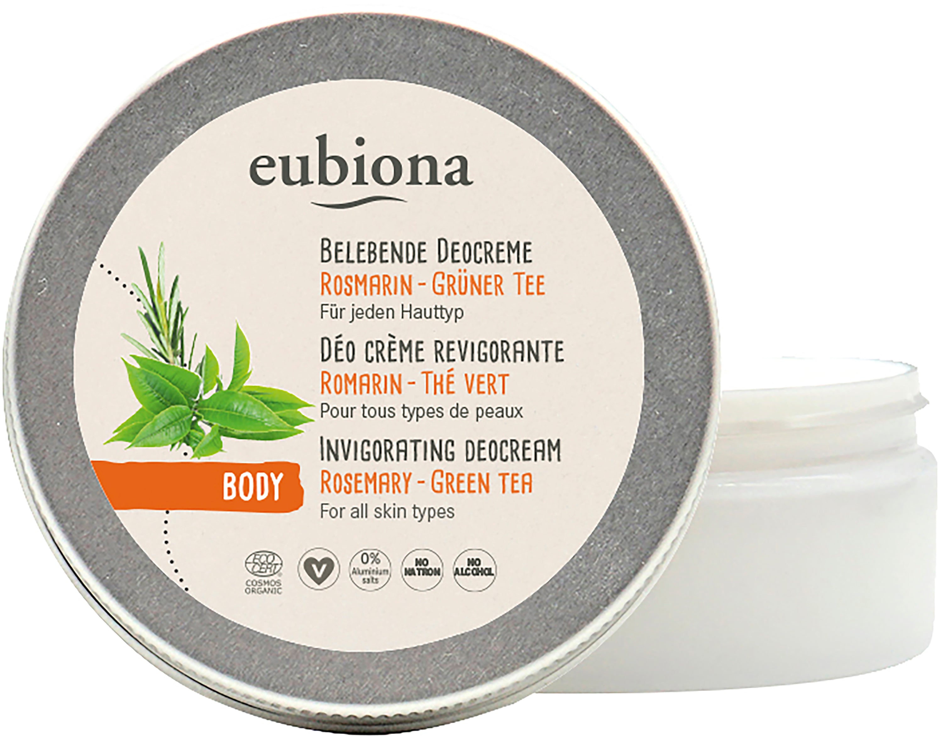 Belebende Deocreme Rosmarin-Grüner Tee 50 ml