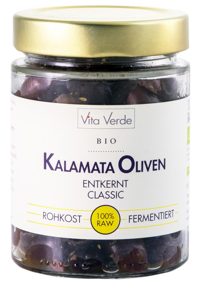 Kalamata Oliven entkernt classic in 100 % Rohkostq 180 g