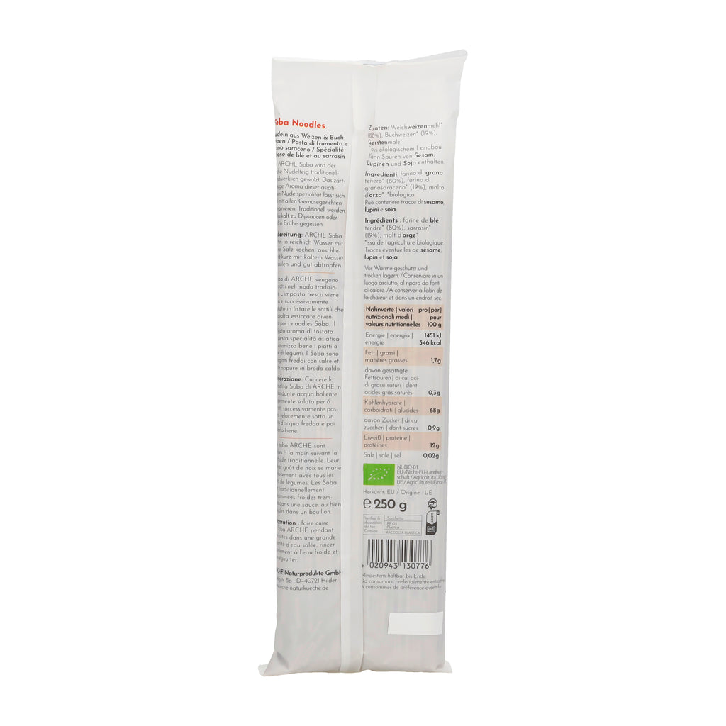 Soba Weizennudeln mit Buchweizen 250 g