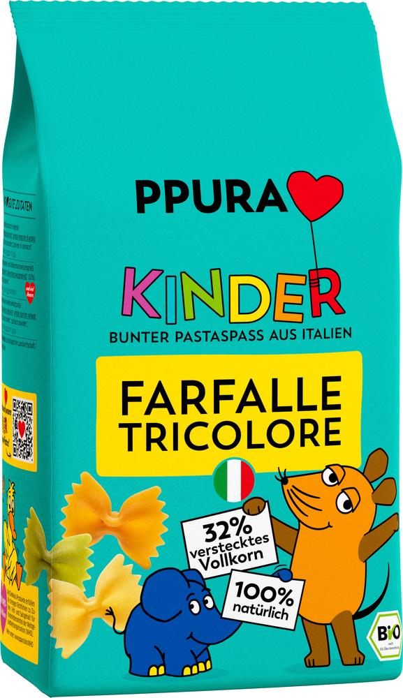 Kinder Farfalle tricolore Hartweizen & VK-Grieß 500 g