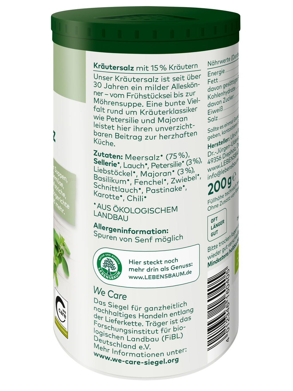 Kräutersalz demeter 200 g
