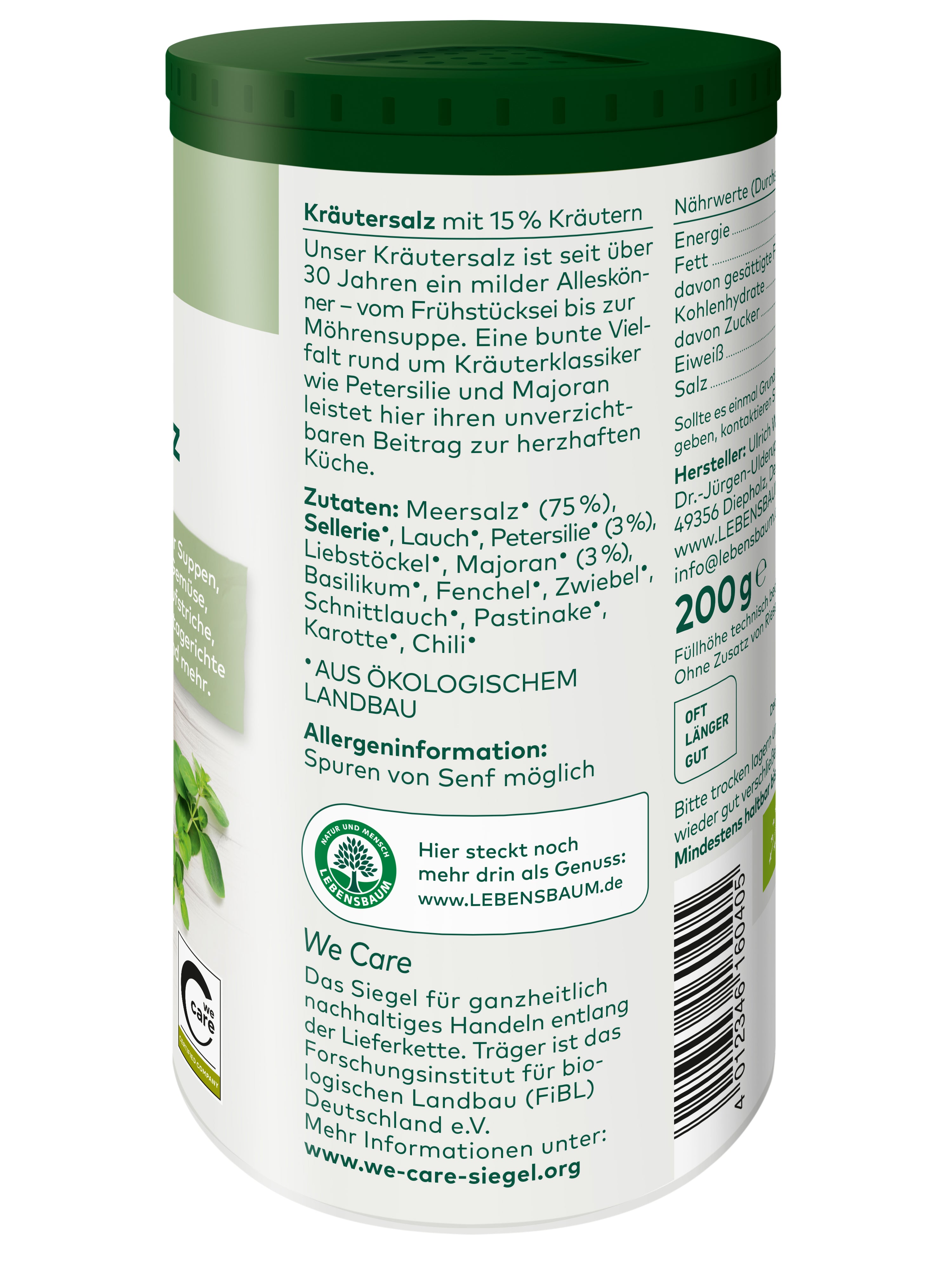 Kräutersalz demeter 200 g