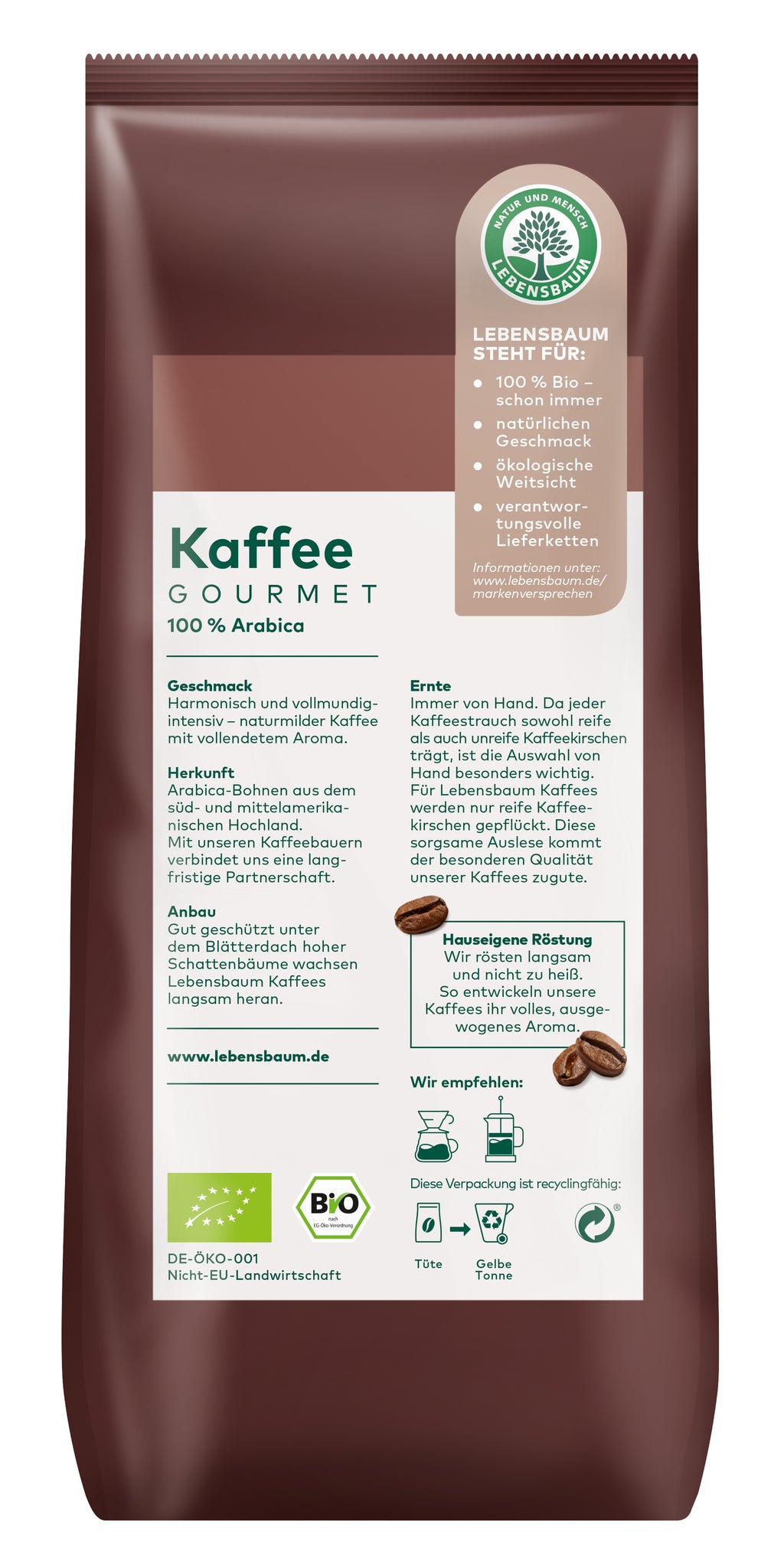Gourmet-Kaffee kräftig gemahlen 500 g