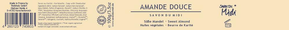 Seife mit Karité-Butter Amande Douce 100 g