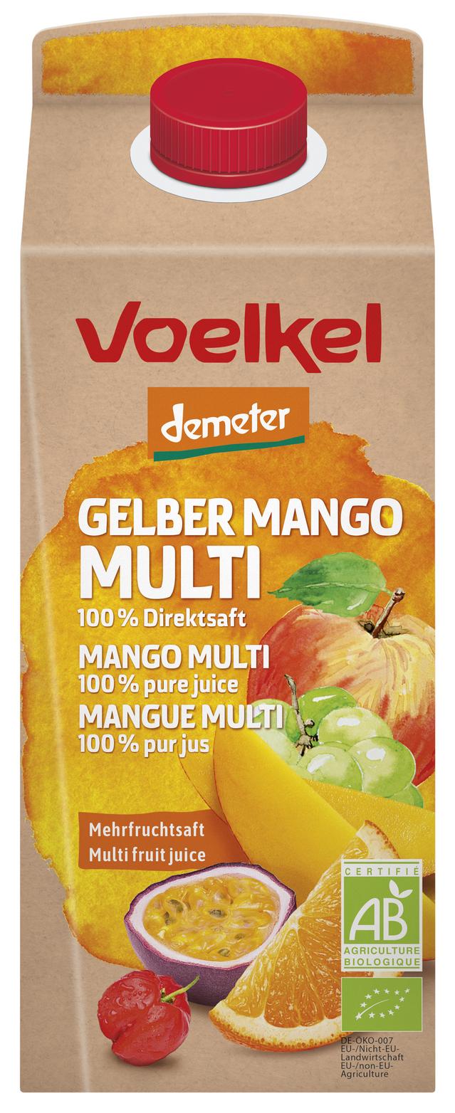 Mango-Multi Mehrfruchtsaft demeter Elopak 750 ml