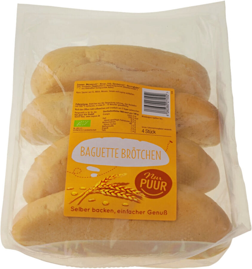 Baguette Brötchen 4 Stück 300 g