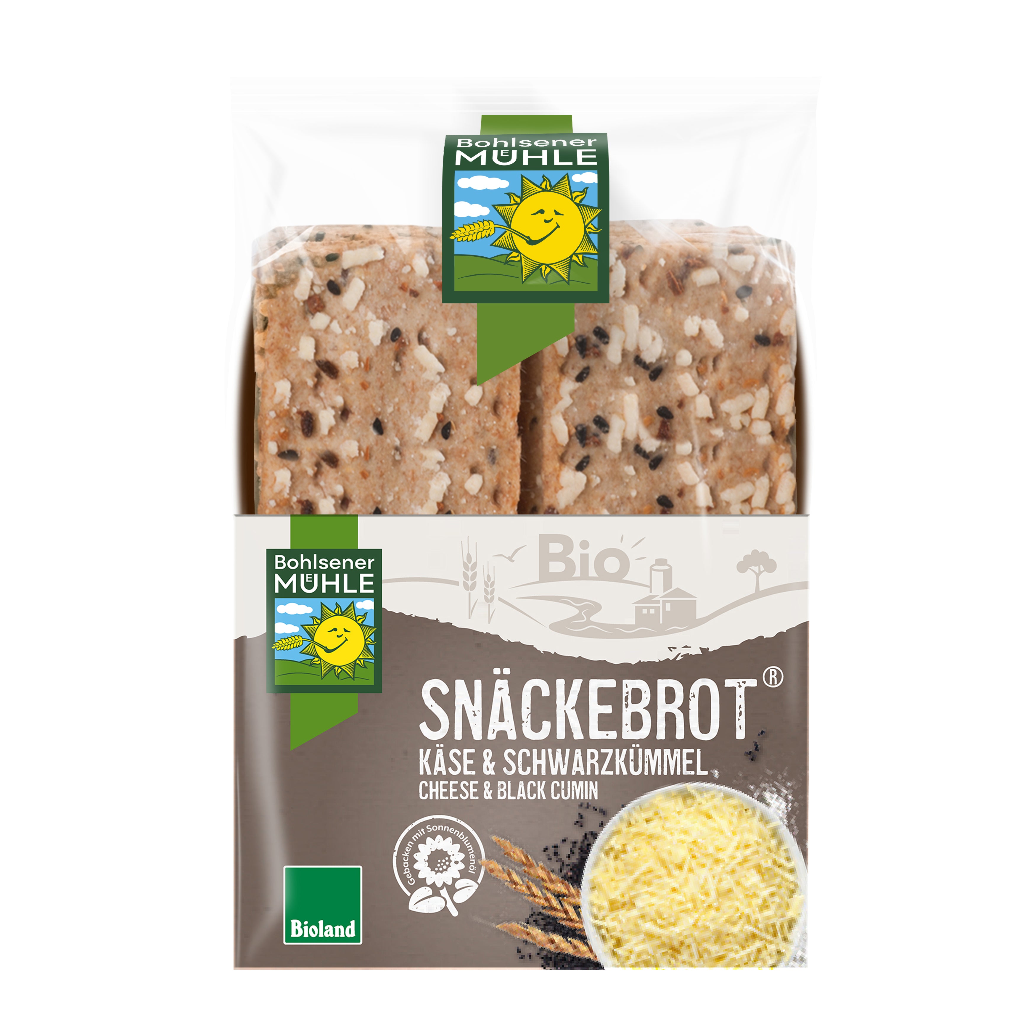 Snäckebrot Schwarzkümmel & Käse 200 g