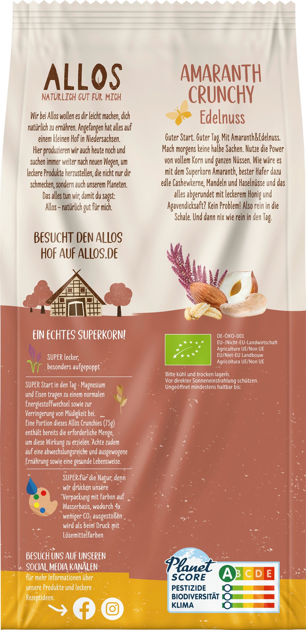 Amaranth Crunchy Edelnuss 400 g