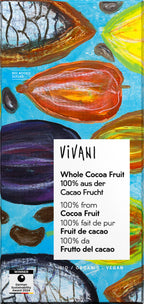 Whole Cocoa Fruit Schokolade 100% aus der Cacaofru 80 g