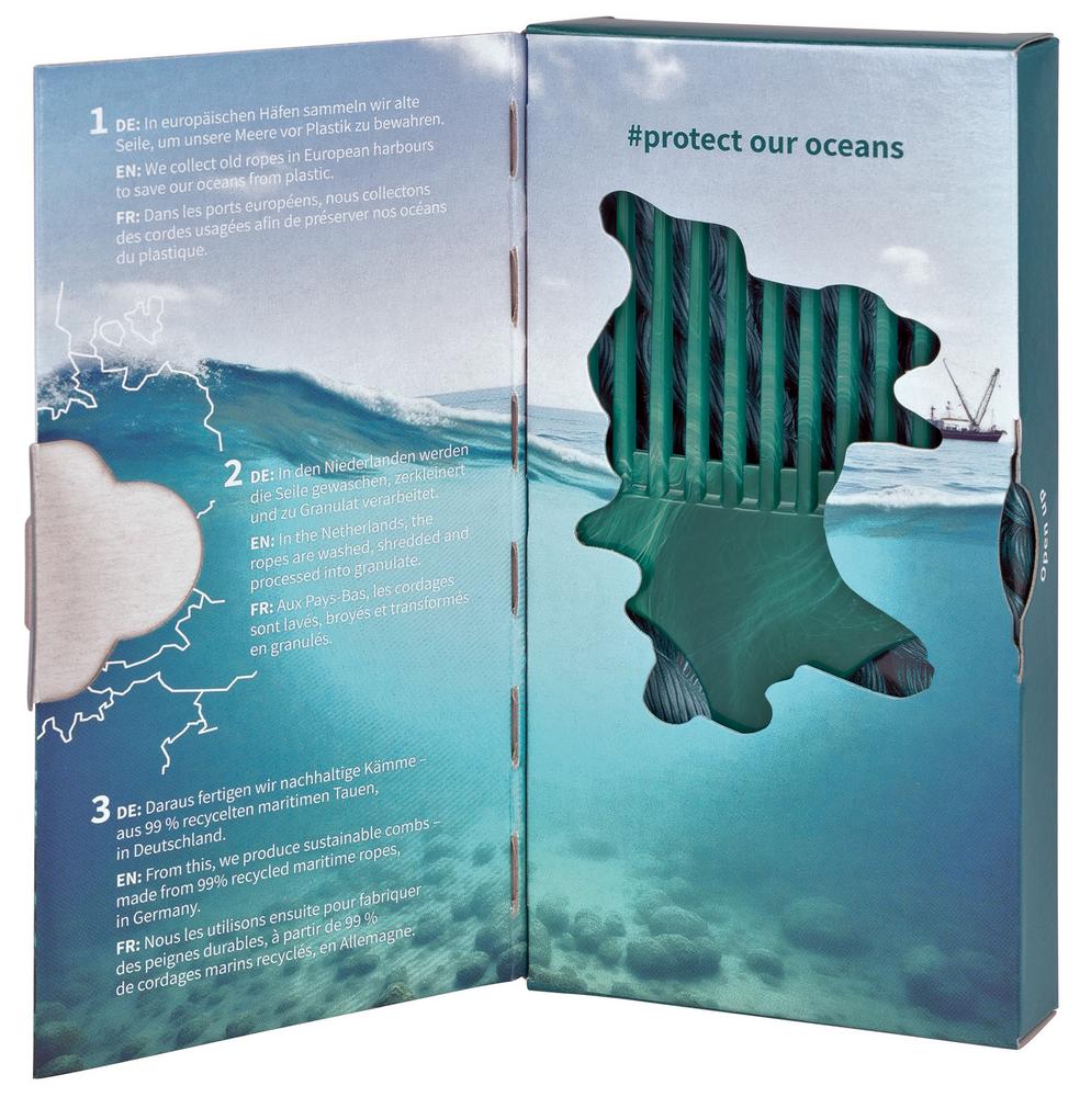 Afrokamm - aus recycelten maritimen Seilen 1 Stk