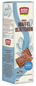 Dinkel-Waffelblättchen mit Vollmilch-Schokolade 125 g