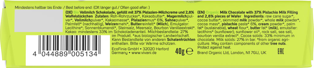 Pistacchio Dubai Style Riegel 40 g