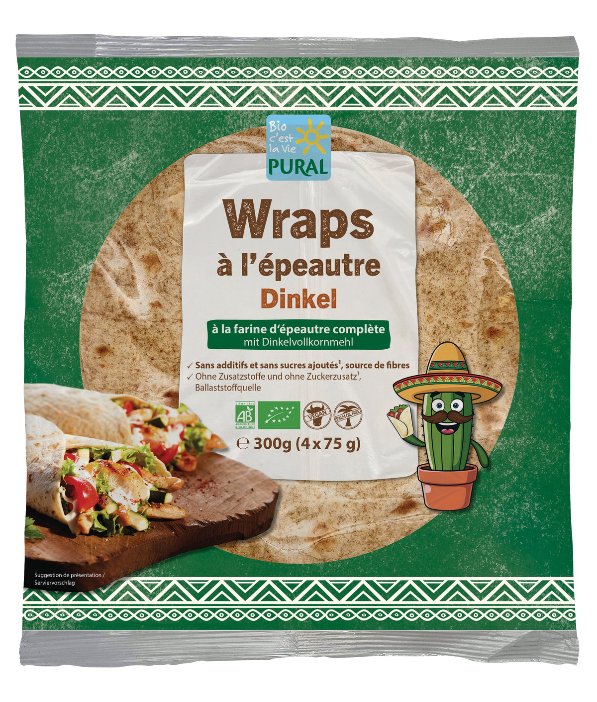 Wraps Dinkel Vollkorn 22cm 300 g