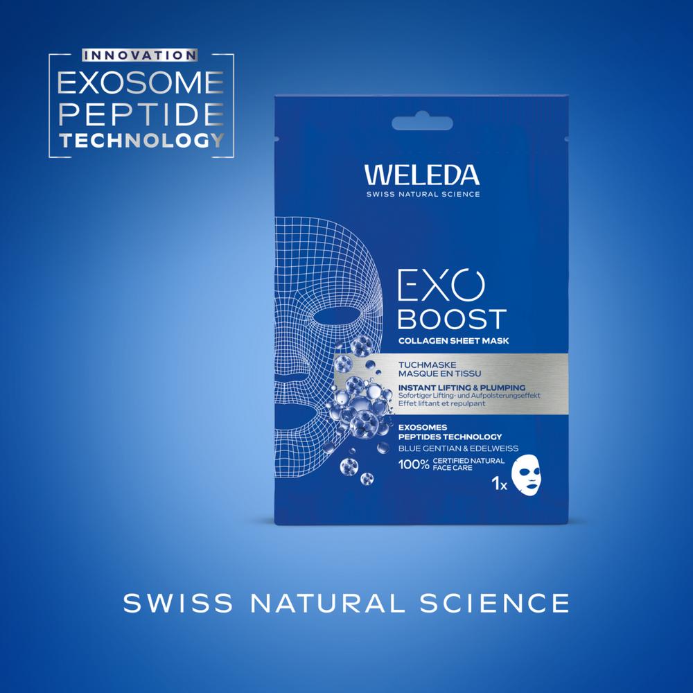 Exo Boost Collagen Tuchmaske Blauer Enzian 20 ml