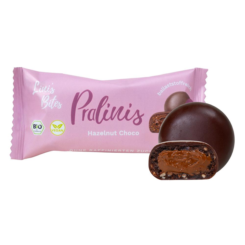 Hazelnut Choco Nougat Pralinis Dattel-Kugeln 46 g