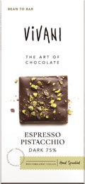 Espresso Pistacchio Dark 75% Schokolade 80 g