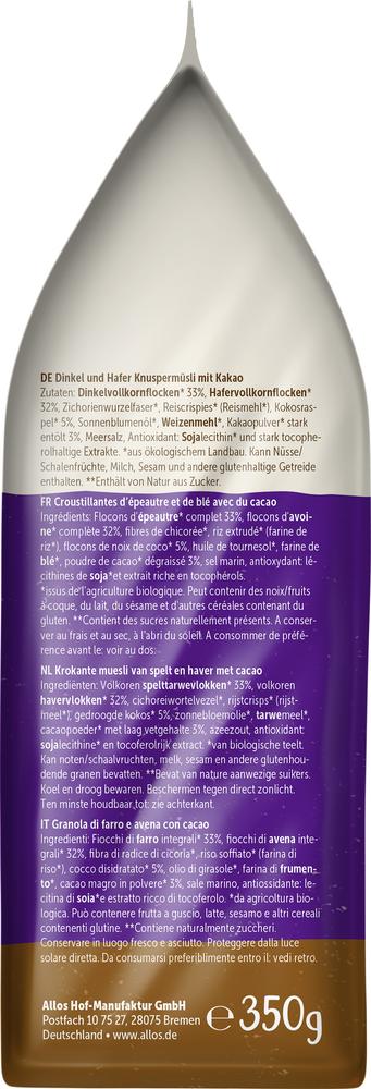 Ungesüßtes Crunchy Kakao 350 g