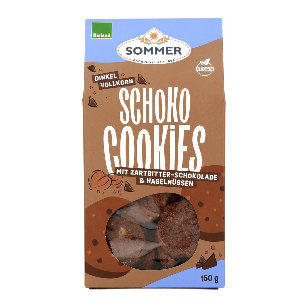 Schoko Cookies VK-Dinkel mit Zartbitter 150 g