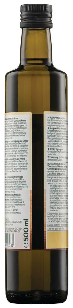 Olivenöl aus Kreta nativ extra demeter 500 ml