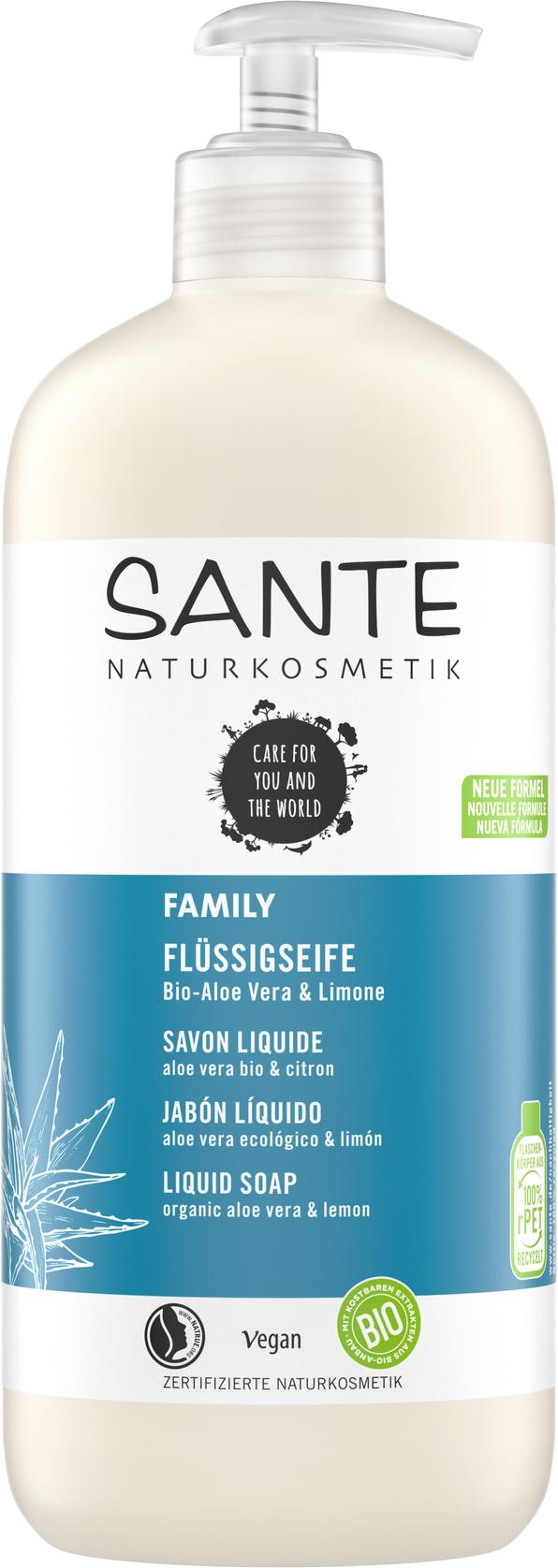 Family Flüssigseife Bio-Aloe Vera & Limone 500 ml