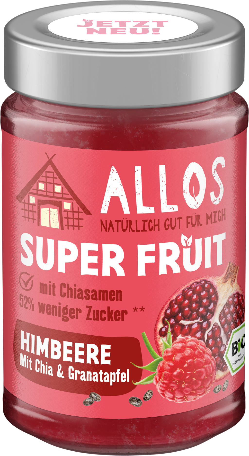 Super Fruit Himbeere mit Chia&Granatapfel Aufstric 200 g